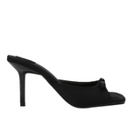 Bowknot Open Square-toe Heeled Sandals