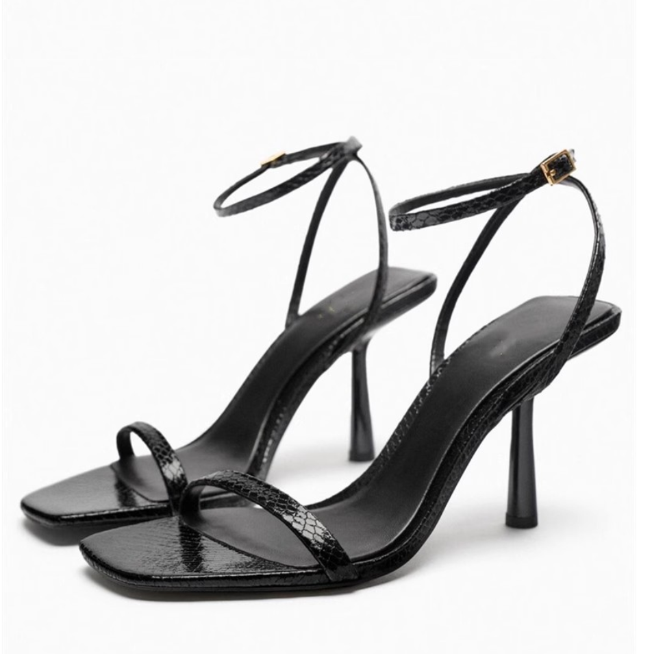 One-Strap Square Open Toe Sandals