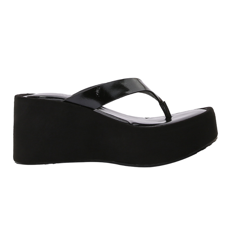 Clip Toe Spaghetti Strap Height-Enhancing Flippers