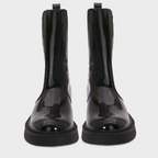 Black Groovy Chunky Sole Chelsea Boots
