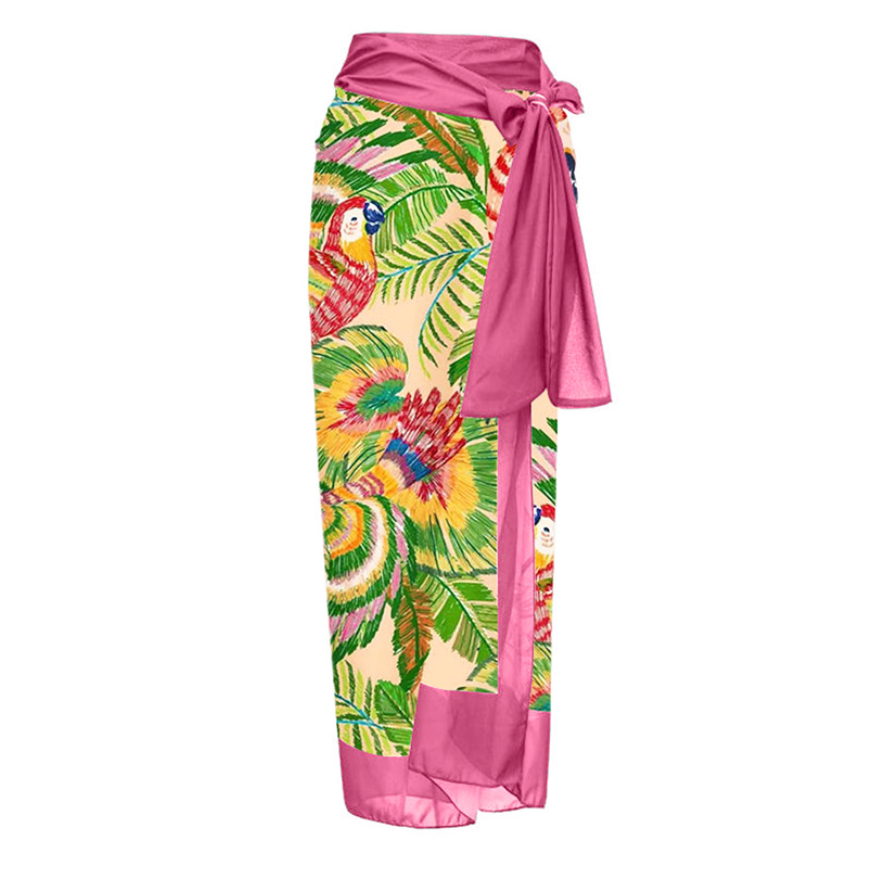 Color Blocking Printed Swimwear Sets