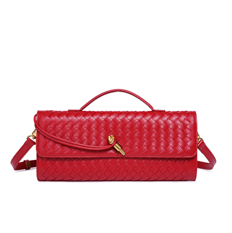 Handmade Crafted Soft Leather Baguette Bag