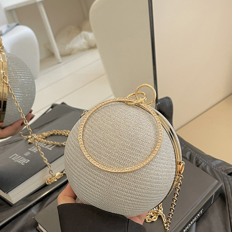Premium Glossy Spherical Chain Bag