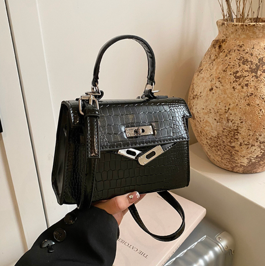 Vintage PU Crossbody Kelly Bag