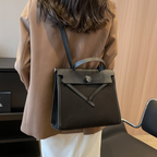 Niche Color-blocking Patchwork Canvas Bag