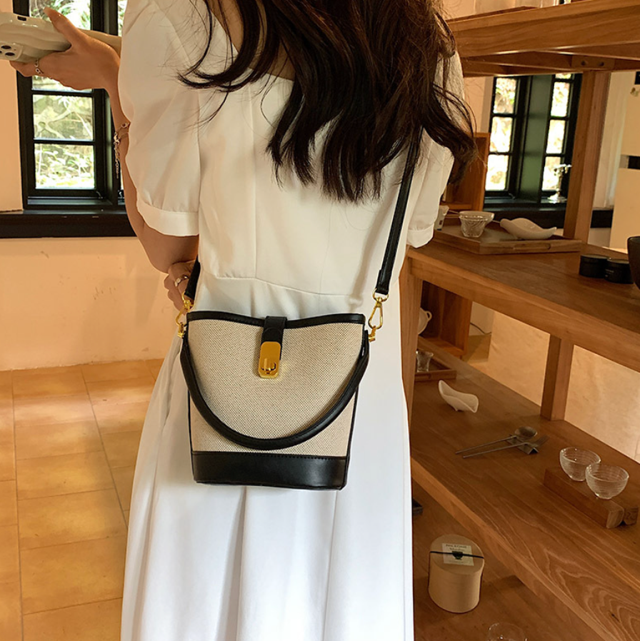 Vintage Patchwork Soft Bucket Bag