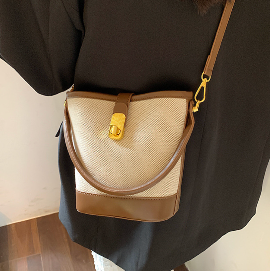 Vintage Patchwork Soft Bucket Bag