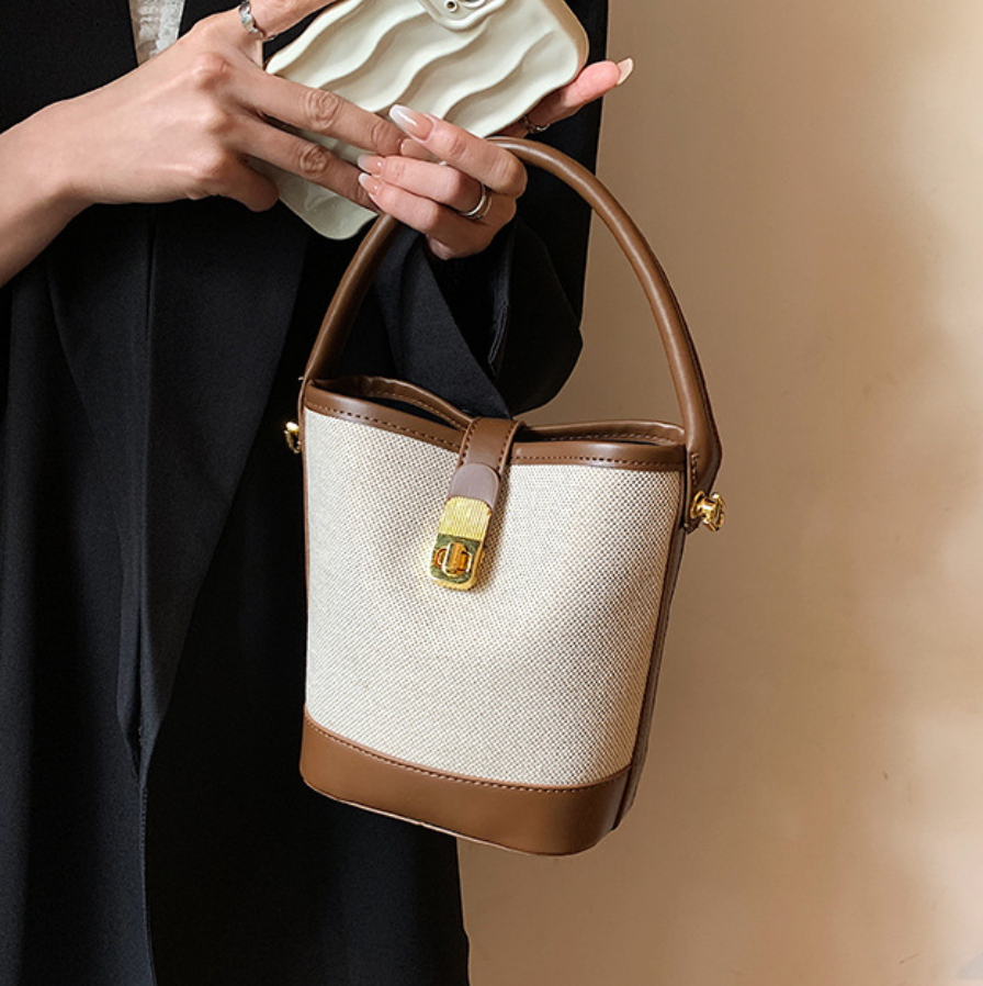 Vintage Patchwork Soft Bucket Bag