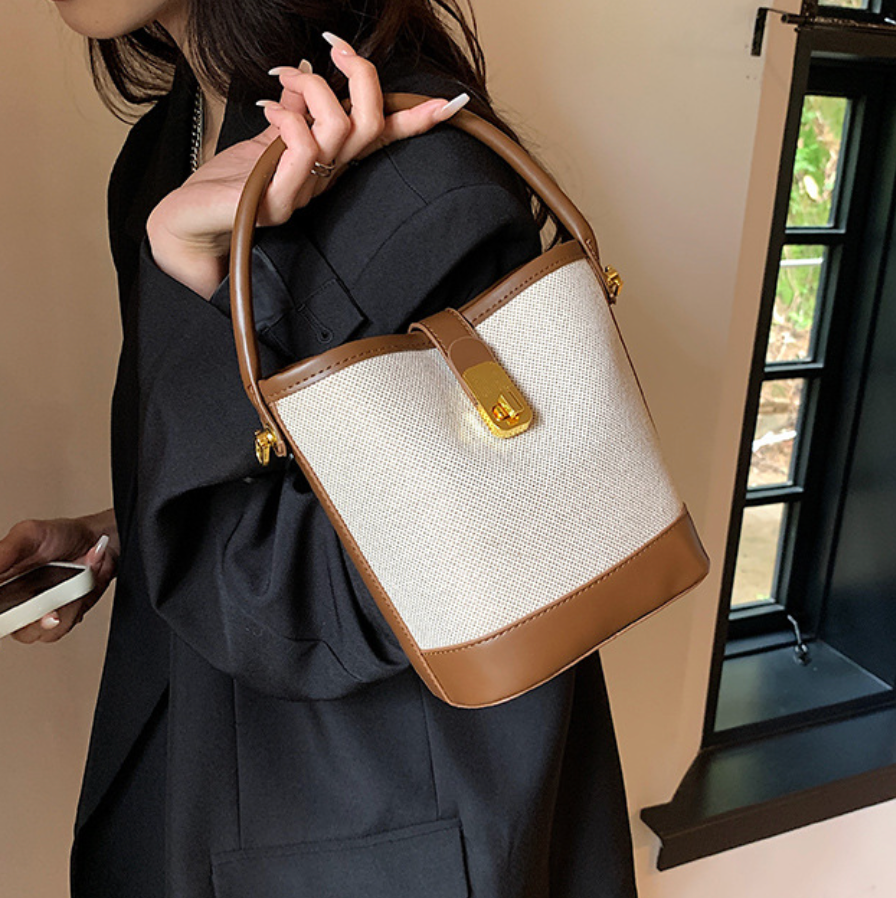 Vintage Patchwork Soft Bucket Bag