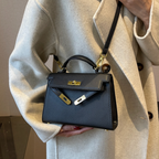 Vintage Buckled Square Crossbody Bag