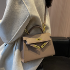 Vintage Buckled Square Crossbody Bag
