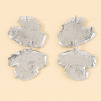 Exaggerated Multi-Layer Patchwork Earrings