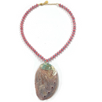 Natural Shell Patchwork Necklace & Earrings