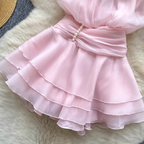 Fairy Beaded Halter Mesh Dress