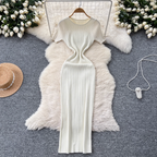 Premium Solid Color Bodycon Knit Dress