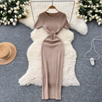 Premium Solid Color Bodycon Knit Dress