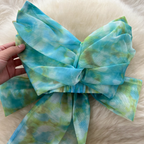 Bow-tie Top & Printed Skirt 2Pcs