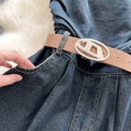 Chic Denim Rompers with Belt