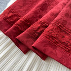 Chinese Style Plate Button Jacquard Dress