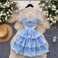 Sweetie Bow-tie Puffy Lace Dress