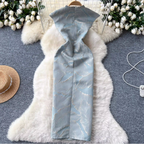 Chinese Style Jacquard Split Cheongsam