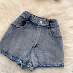 Chic Halter Top & Shorts Denim 2Pcs