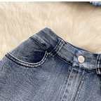 Chic Halter Top & Shorts Denim 2Pcs