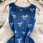 Vintage Asymmetric Split Denim Vest