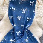 Vintage Asymmetric Split Denim Vest
