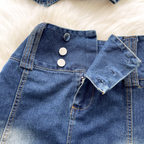 Chic Tank Top & Skirt Denim 2Pcs
