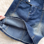 Chic Tank Top & Skirt Denim 2Pcs