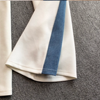 Sweatshirt & Trousers Denim Patchwork 2Pcs
