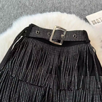 Chic Sequined Fringe Denim Shorts