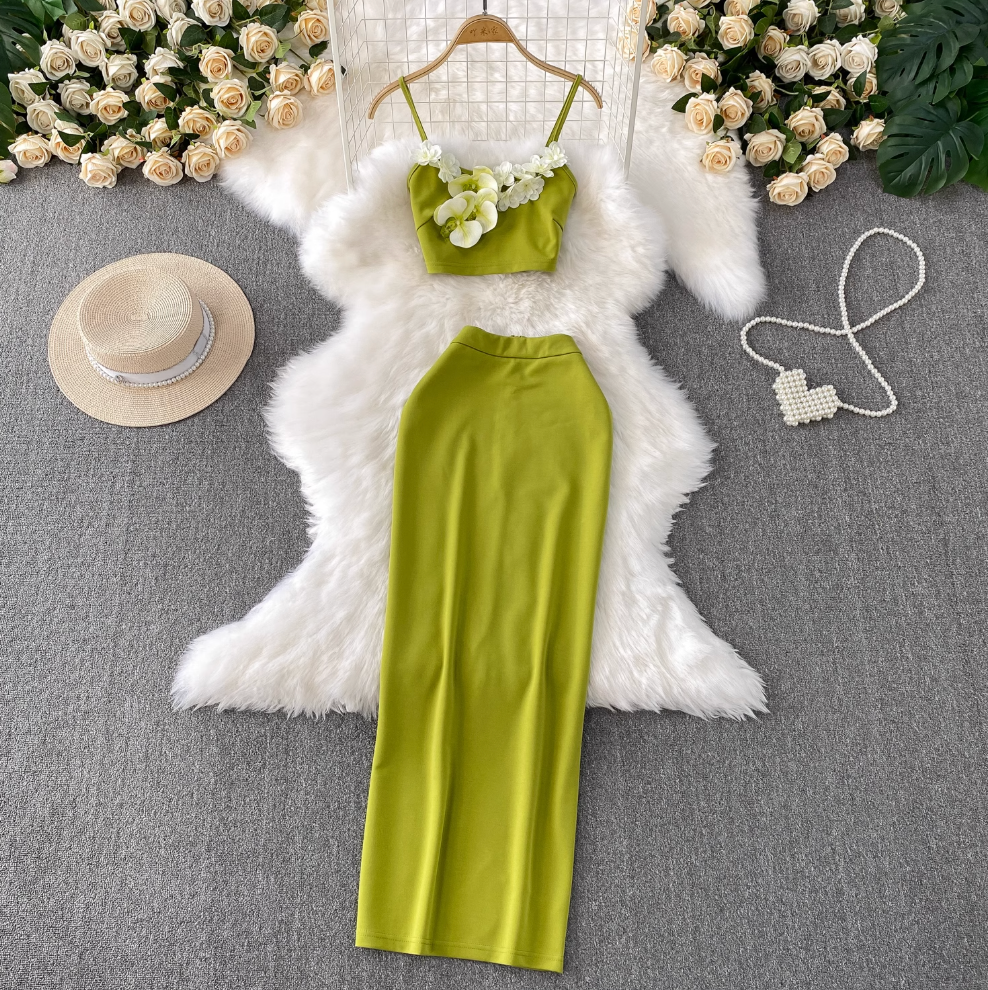 3D Camisole & Slim Skirt Fairy 2Pcs