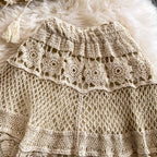 Sweetie Lace Knitwear & Skirt 2Pcs