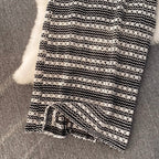 Black & White Fringed Camisole & Skirt