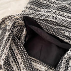 Black & White Fringed Camisole & Skirt