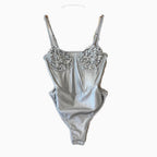 Sexy Silver Sequined Slip Jumpsuit