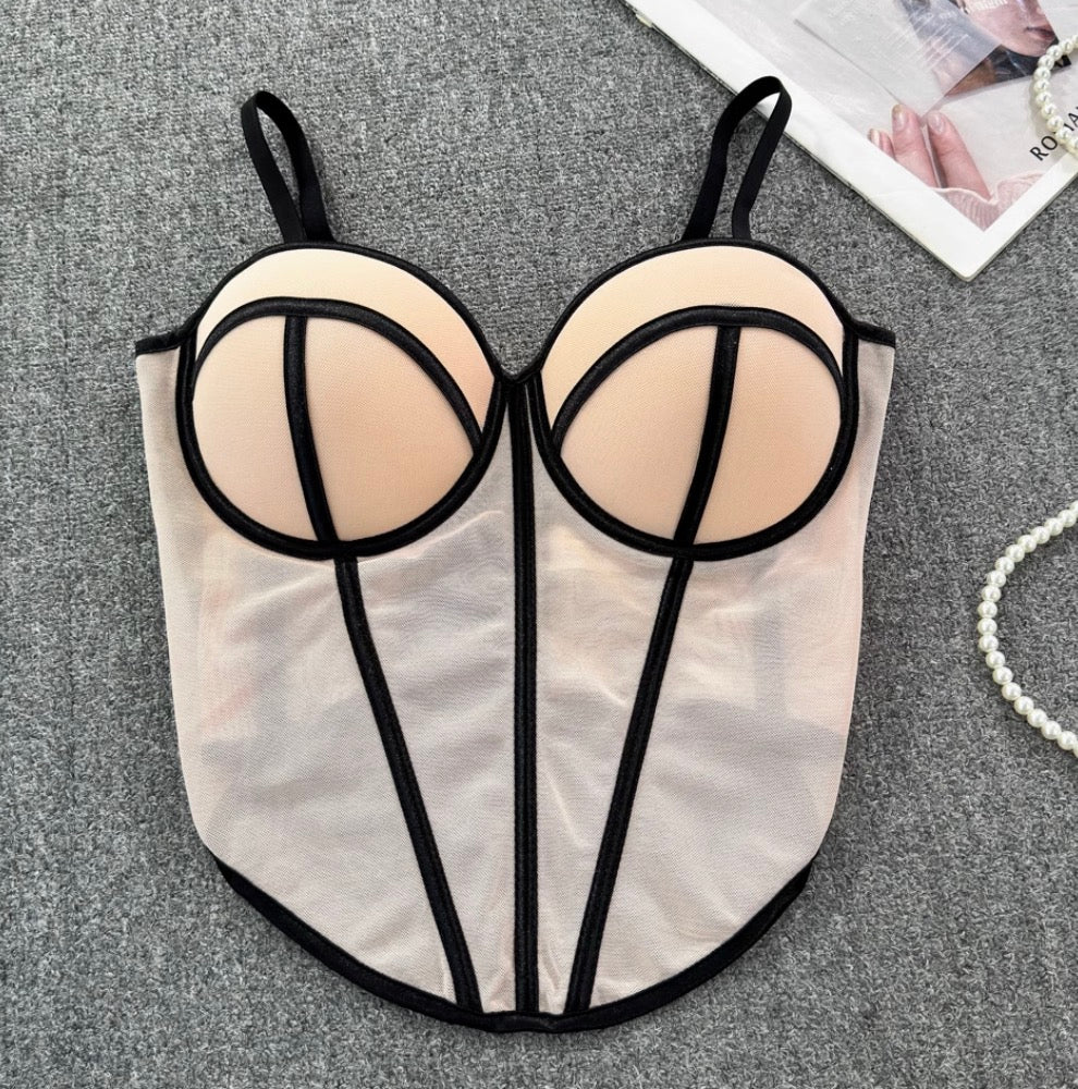 Color Blocking Striped Slim Camisole