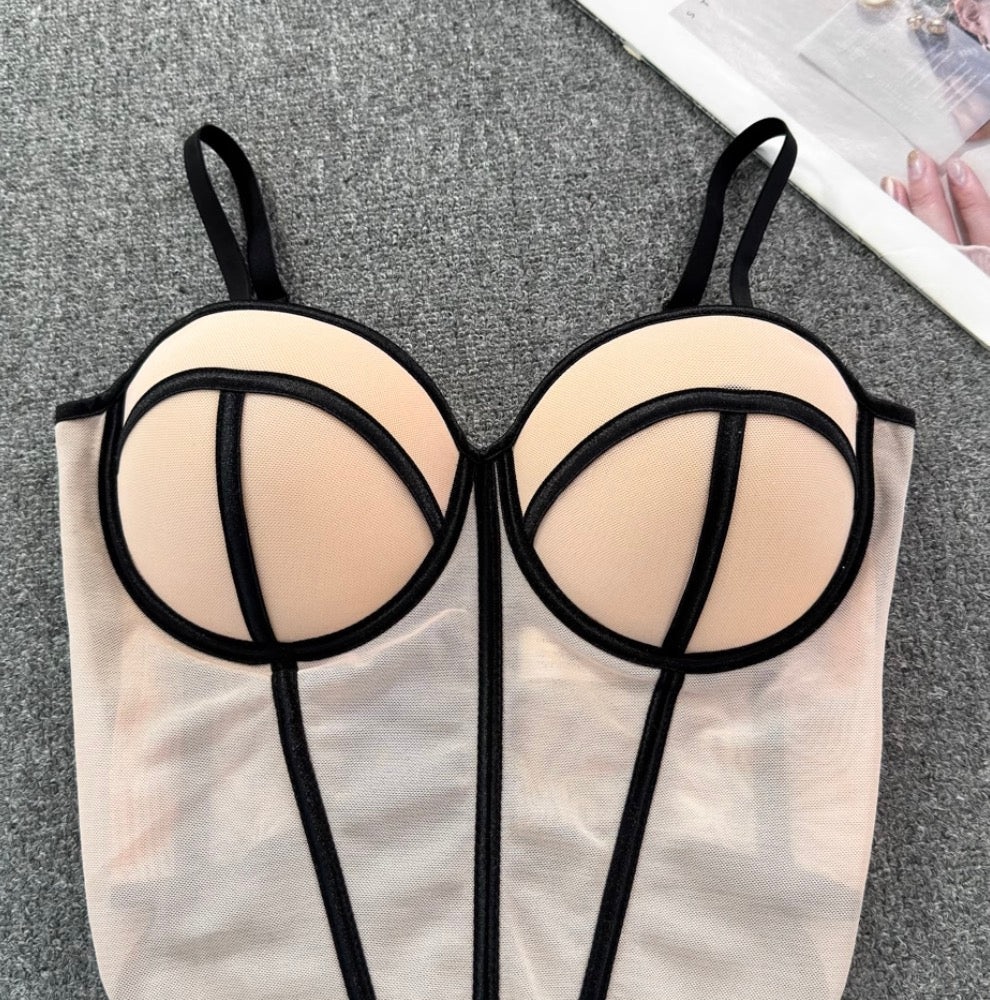 Color Blocking Striped Slim Camisole