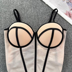 Color Blocking Striped Slim Camisole