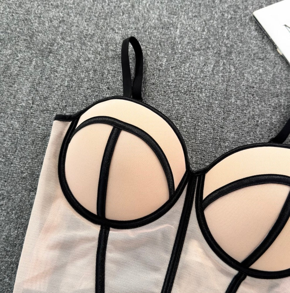 Color Blocking Striped Slim Camisole