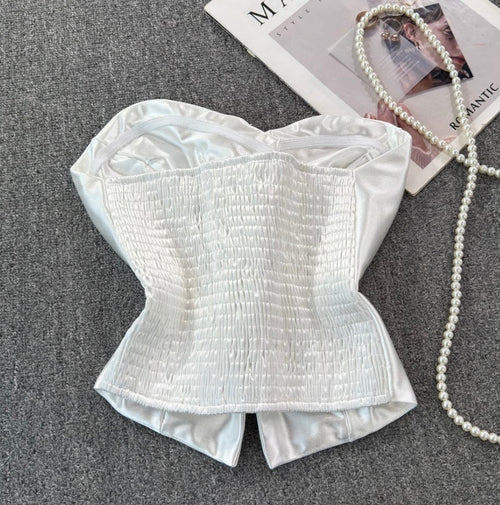 3D Flower Off-shoulder Tank Top