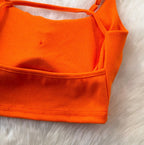 Backless Solid Color U-neck Camisole