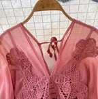 Bohemian Style Lace Chiffon Patchwork Dress