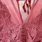 Bohemian Style Lace Chiffon Patchwork Dress