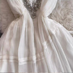 Beaded V-neck Fairy Slip Dress