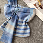 Colorful Striped Knotted One-shoulder Top