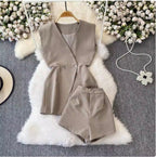Suit Vest & Shorts Slim-fit 2Pcs