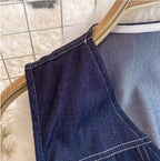 Denim Vest & Wide-leg Jeans 2Pcs